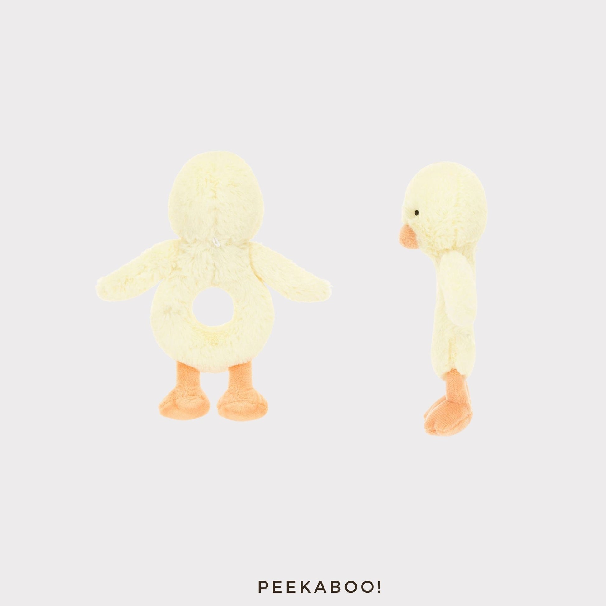 Personalised-Bashful-Duckling-Ring-Rattle-Cover-Peekaboo