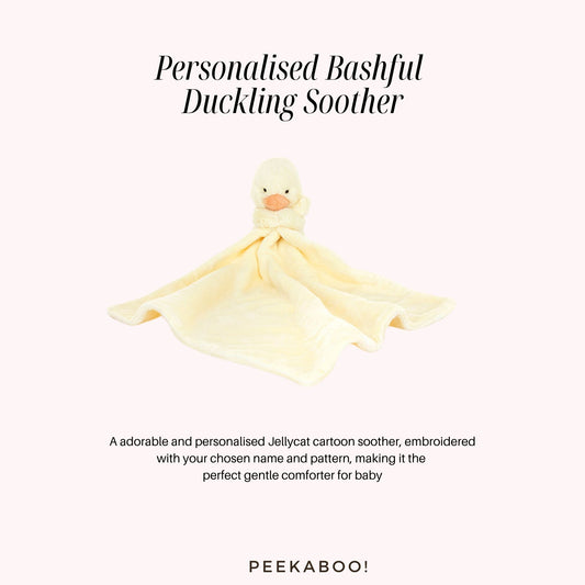Personalised-Bashful-Duckling-Soother-Peekaboo