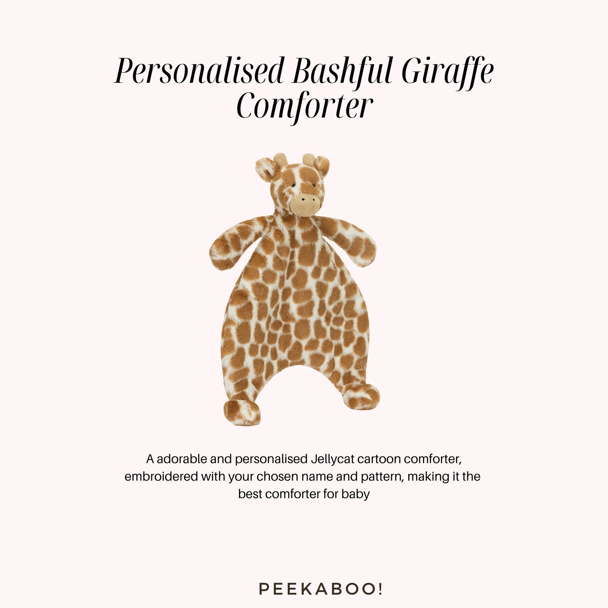 Personalised-Bashful-Giraffe-Comforter-Peekaboo
