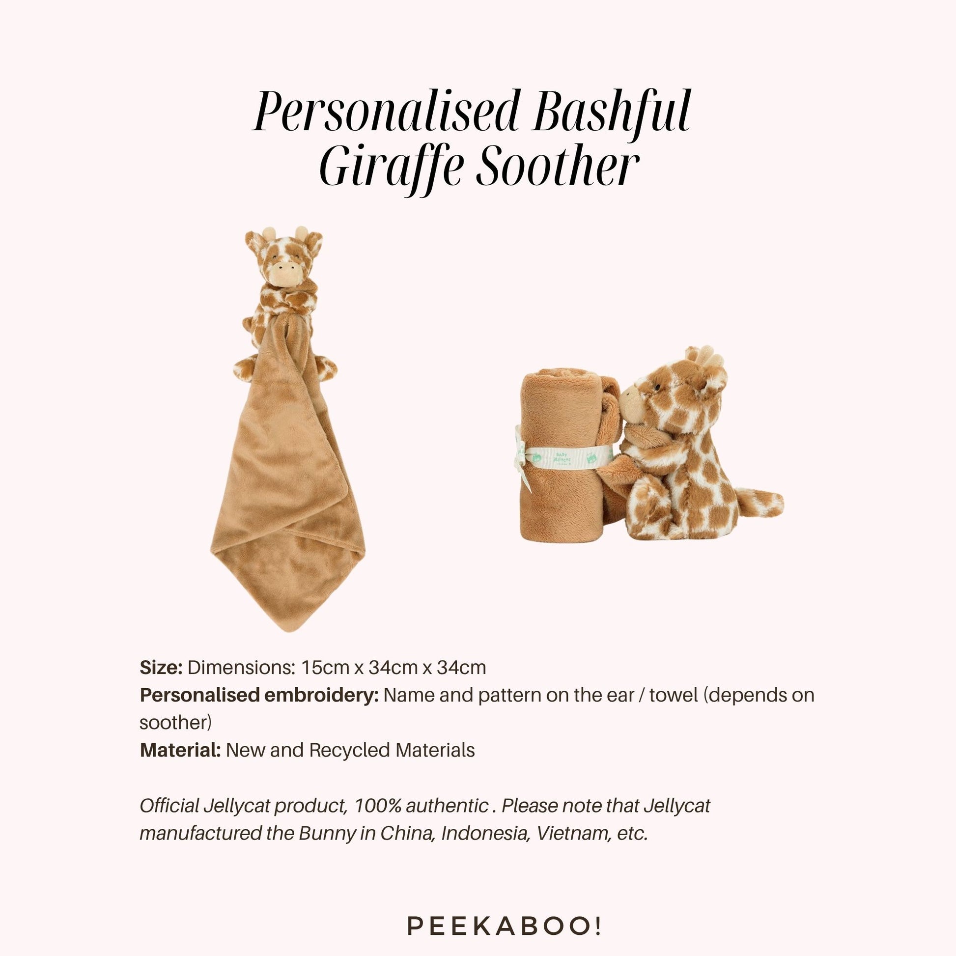 Personalised-Bashful-Giraffe-Soother-Details-Peekaboo