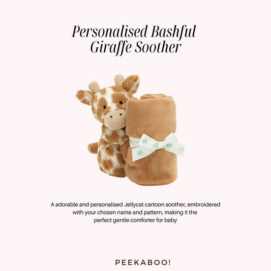 Personalised-Bashful-Giraffe-Soother-Peekaboo