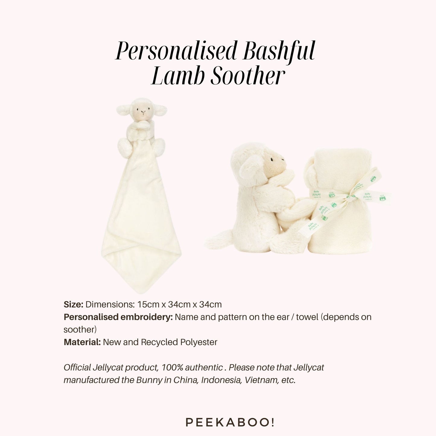 Personalised-Bashful-Lamb-Soother-Details-Peekaboo