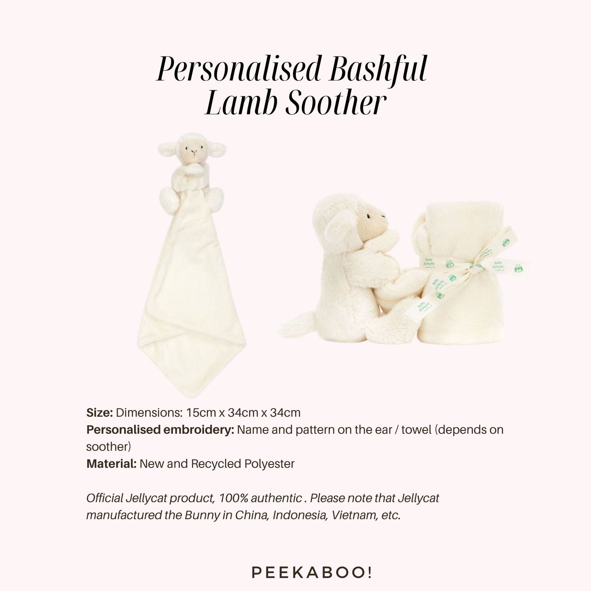Personalised-Bashful-Lamb-Soother-Details-Peekaboo