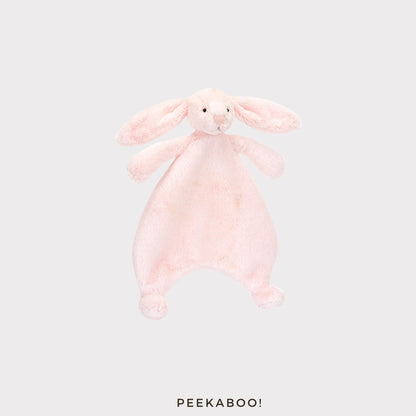 Personalised-Bashful-Pink-Bunny-Comforter-Cover-Peekaboo