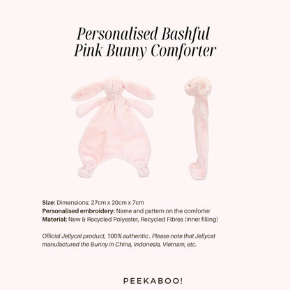 Personalised-Bashful-Pink-Bunny-Comforter-Details-Peekaboo
