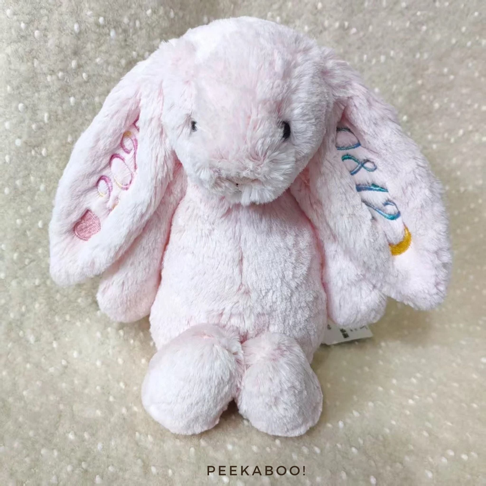 Personalised Jellycat Bashful Bunny - 'Snow Suit' – Peekaboo Baby