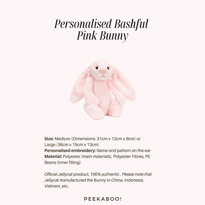Personalised-Bashful-Pink-Bunny-Size-Peekaboo-Baby-And-Kids