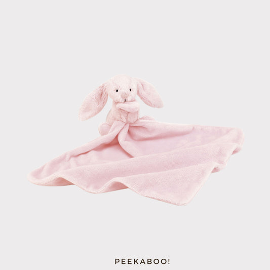 Personalised-Bashful-Pink-Bunny-Soother-Cover-Peekaboo