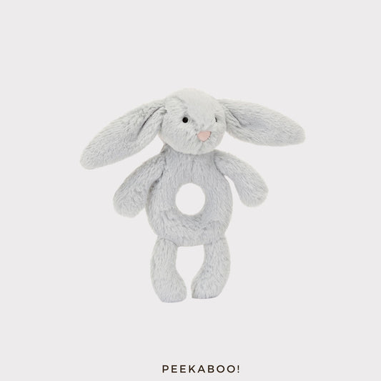 Personalised-Bashful-Silver-Bunny-Ring-Rattle-Cover-Peekaboo