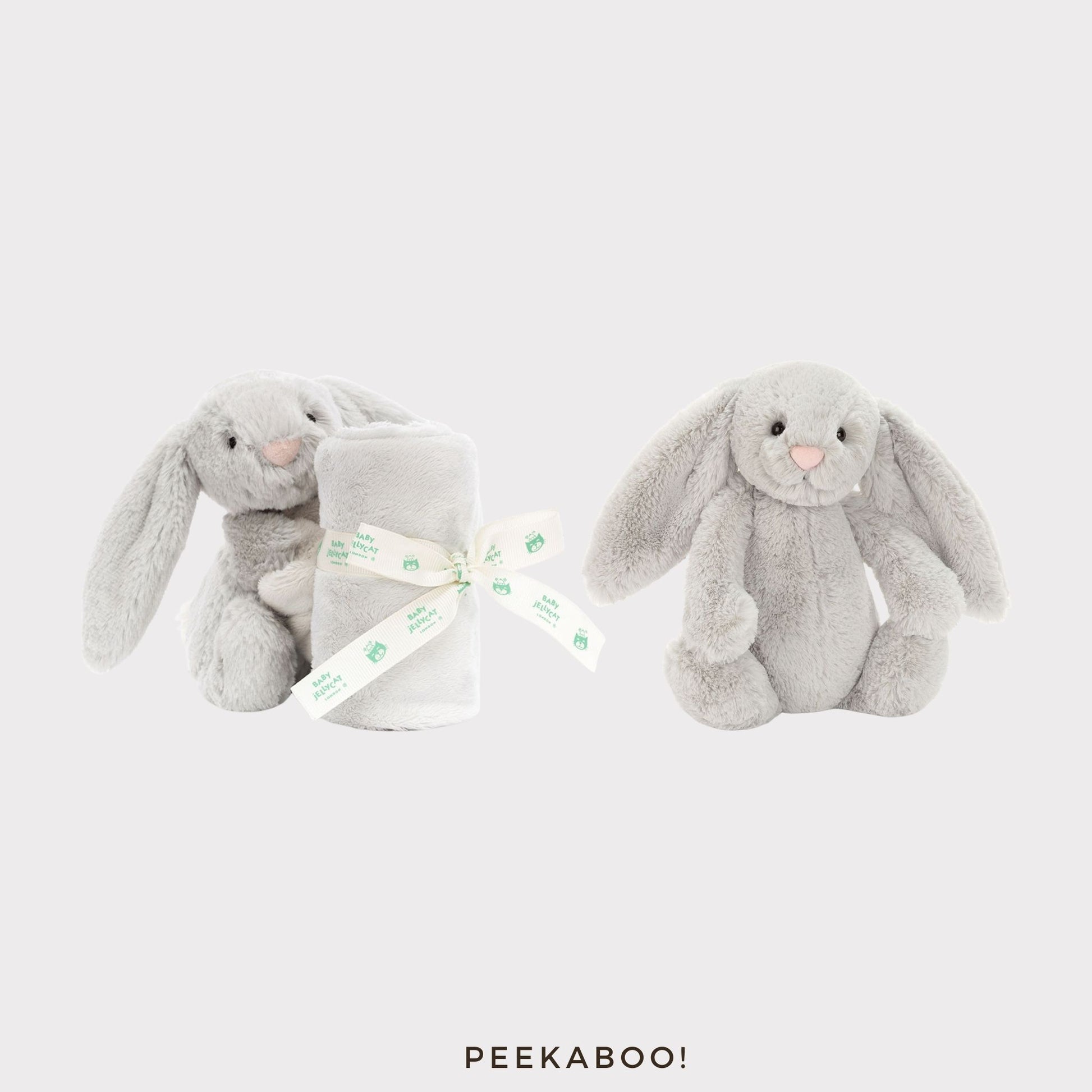 Personalised-Bashful-Silver-Bunny-Small-Gift-Cover-Peekaboo