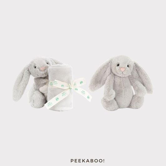 Personalised-Bashful-Silver-Bunny-Small-Gift-Cover-Peekaboo