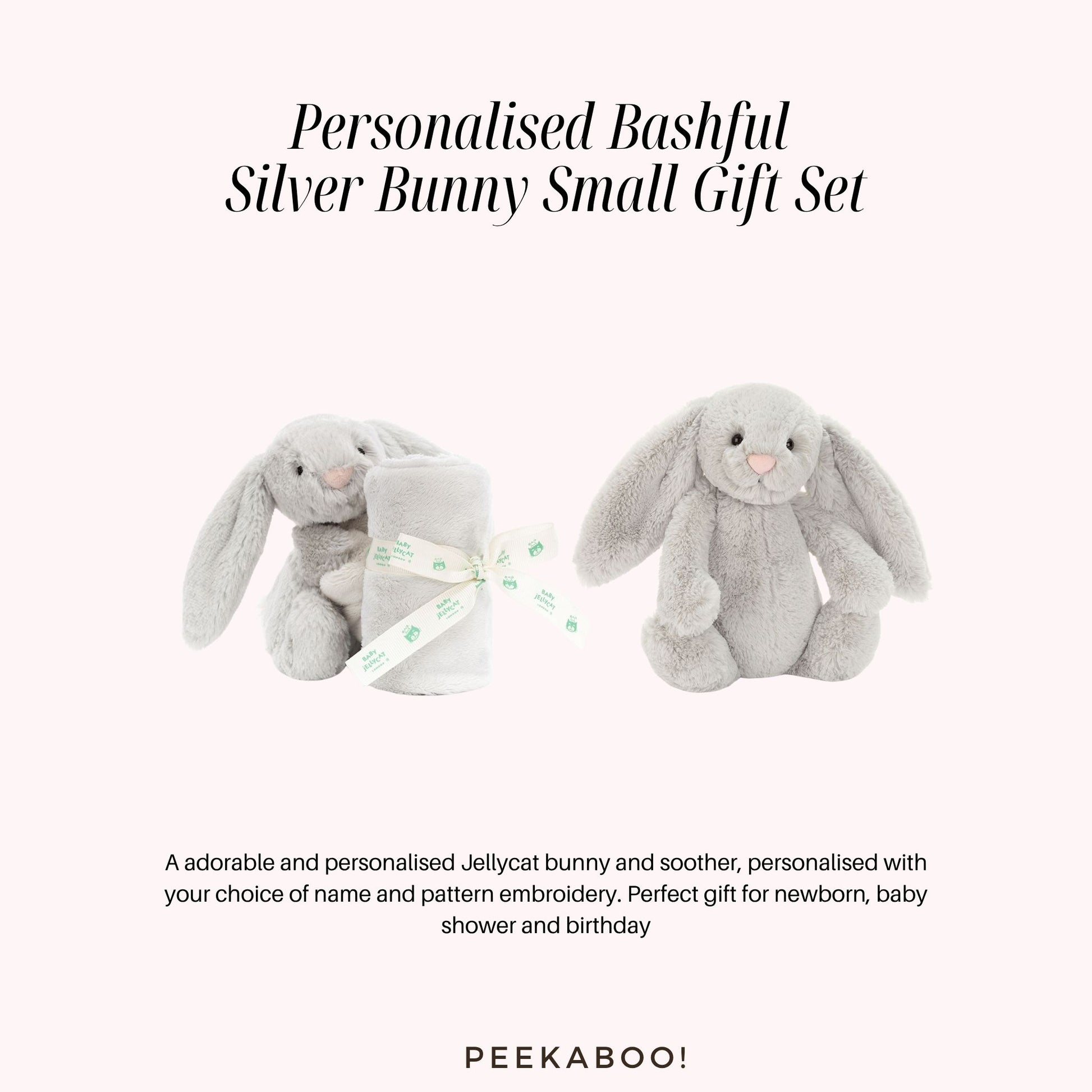 Personalised-Bashful-Silver-Bunny-Small-Gift-Peekaboo