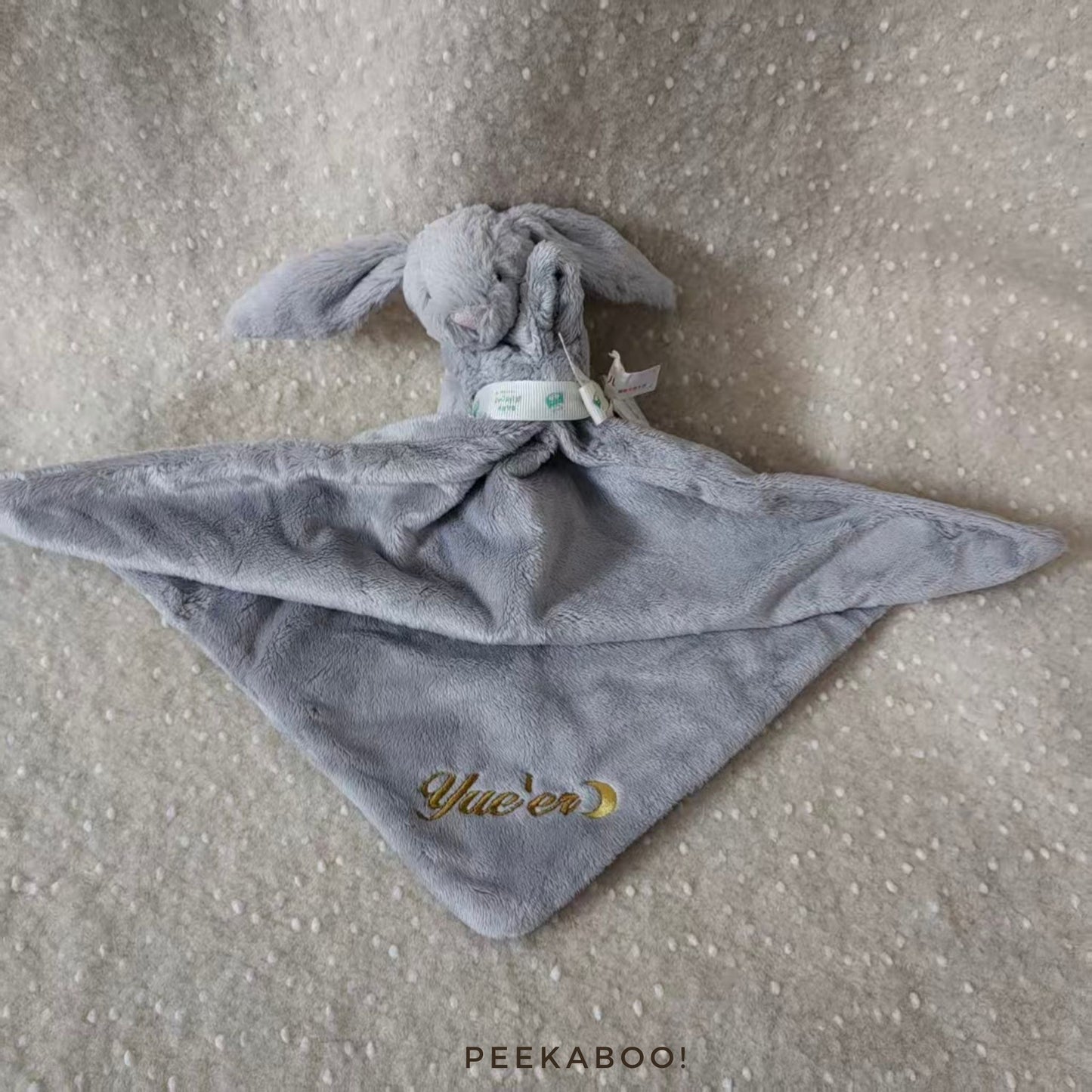 Personalised-Bashful-Silver-Bunny-Soother-Photo-Peekaboo