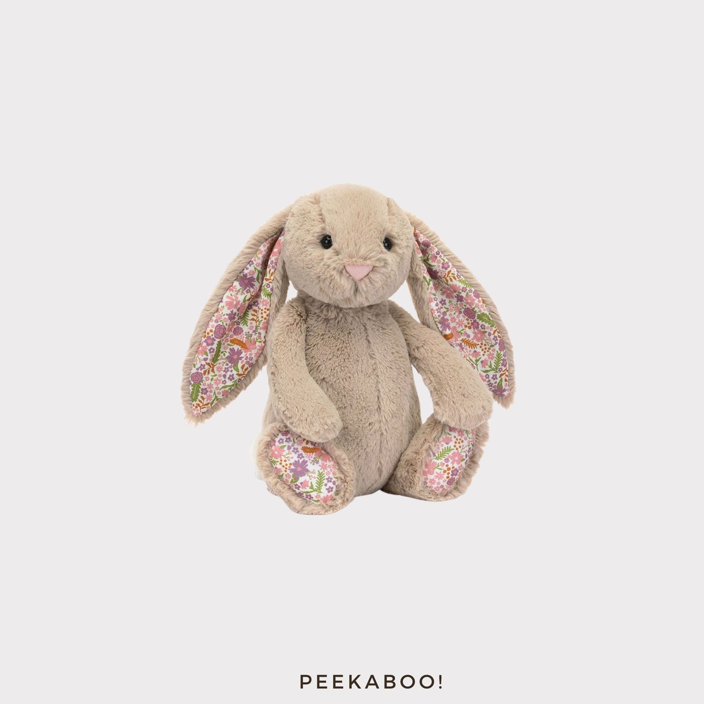 Personalised Jellycat Blossom Bunny - Beige Colour 'Petal'