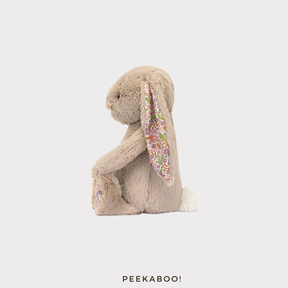 Personalised Jellycat Blossom Bunny - Beige Colour 'Petal'