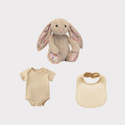 Personalised-Blossom-Beige-Petal-Bunny-Set-Cover-Peekaboo