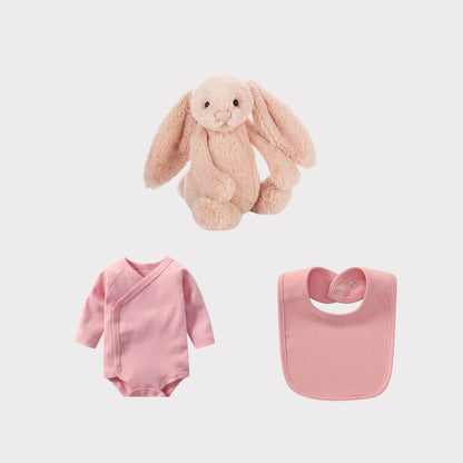 Personalised Jellycat Bunny and Bodysuit Set - Blush Colour
