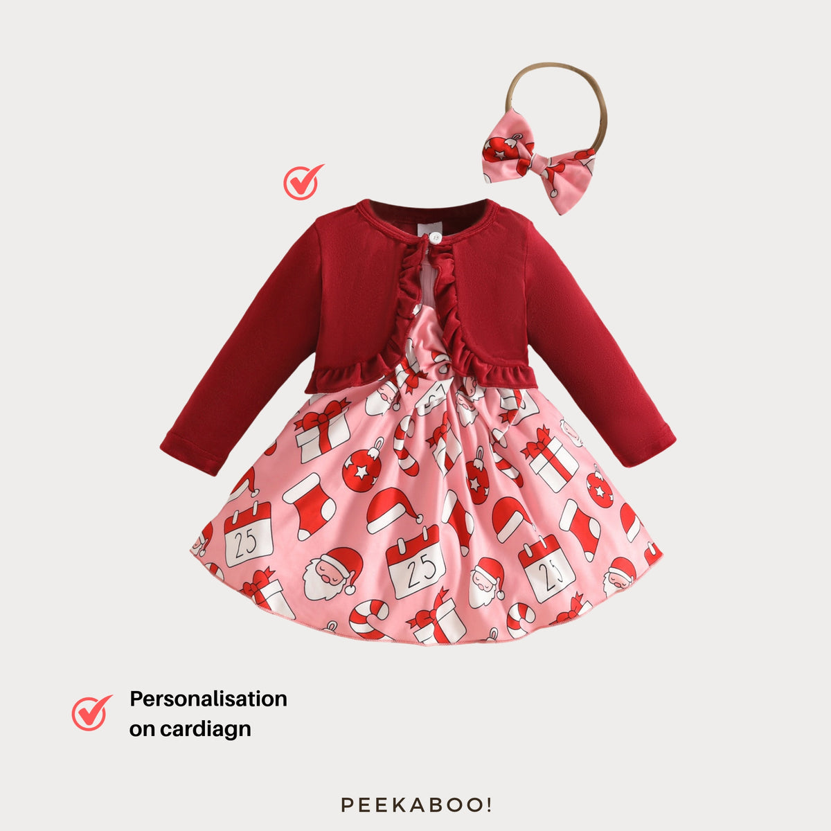 Personalised-Christmas-Baby-Girl-Dress-Cardigan-Set-festive-print-personalisation-Peekaboo