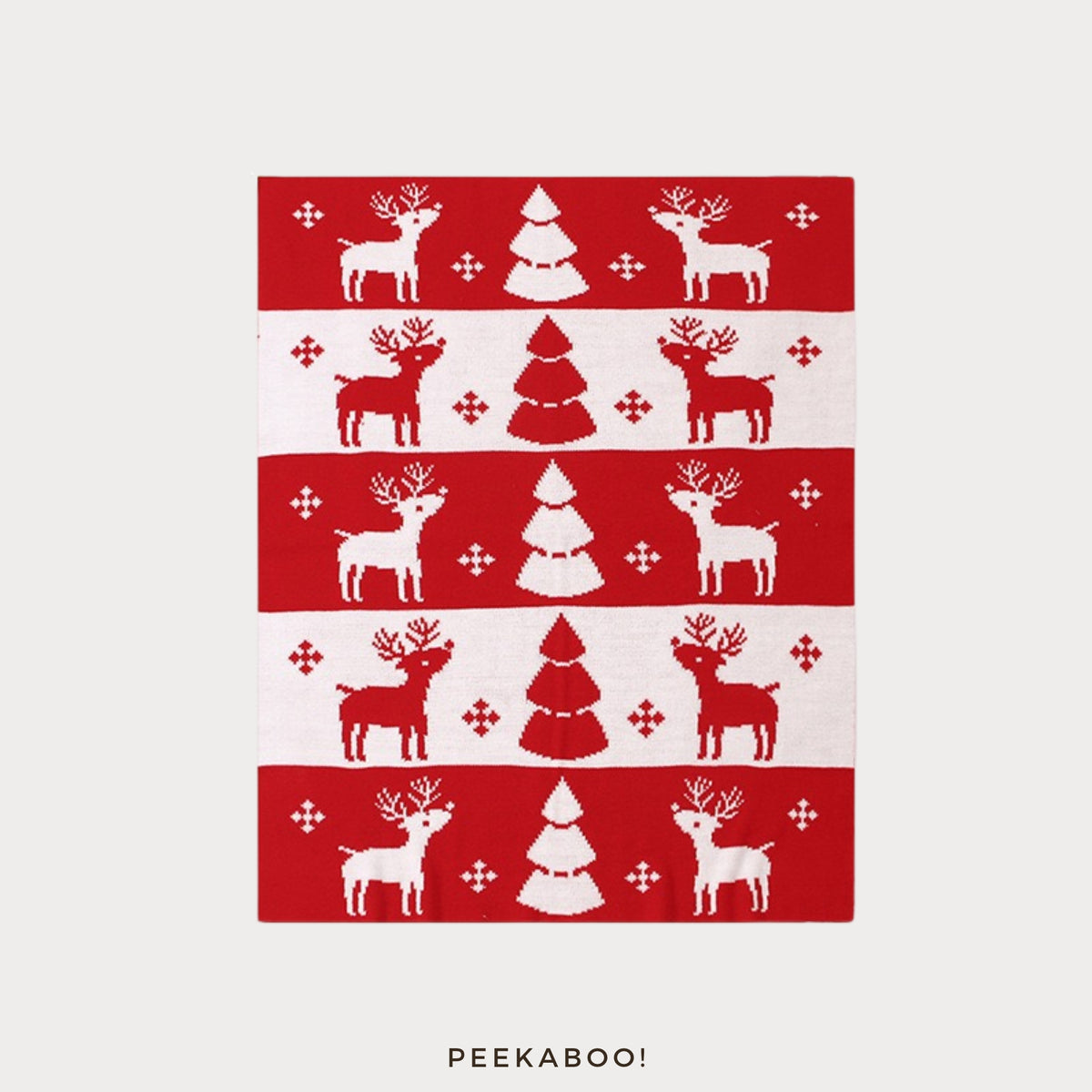 Personalised Christmas Reindeer Blanket