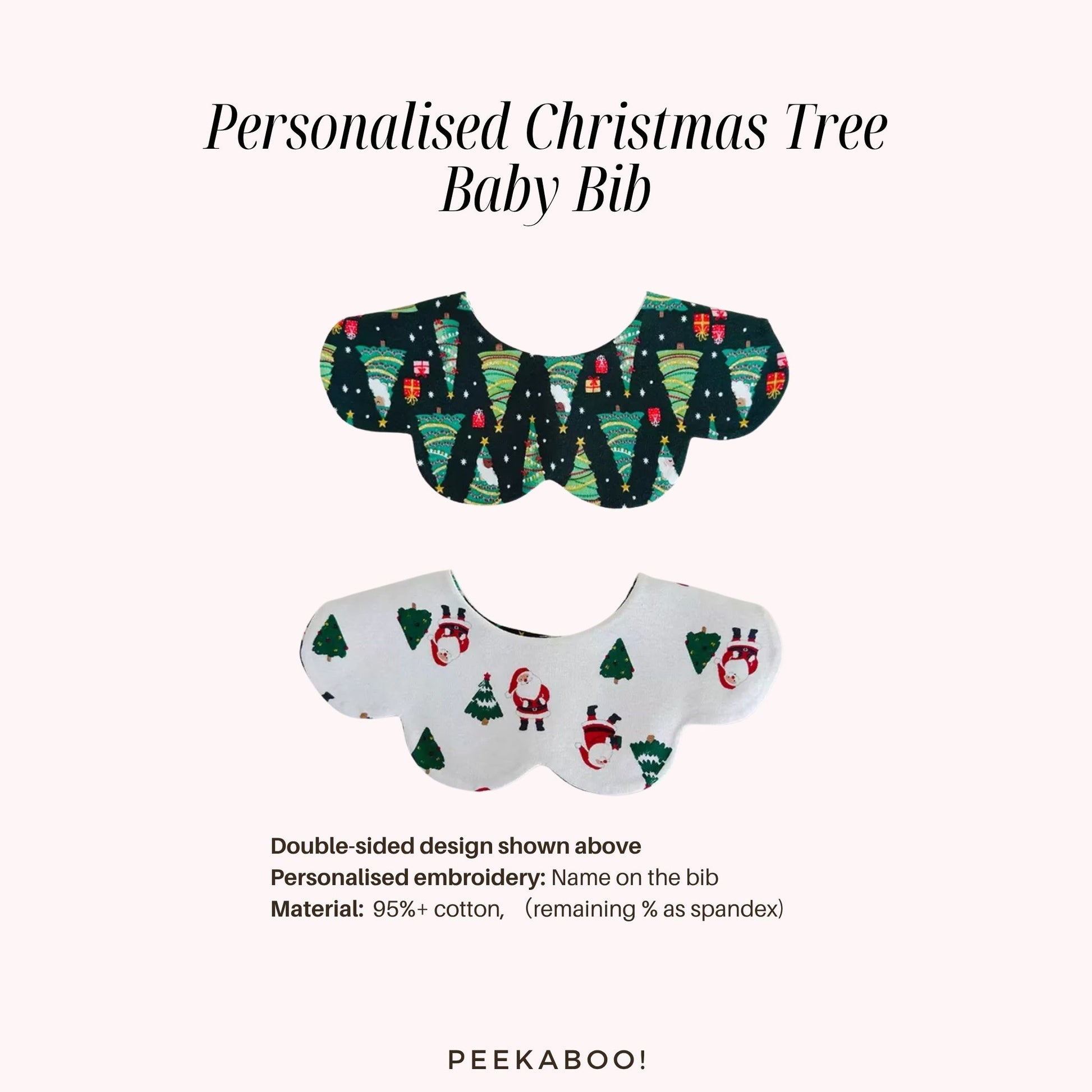 Personalised-Christmas-Tree-Baby-Bib-Size-Peekaboo