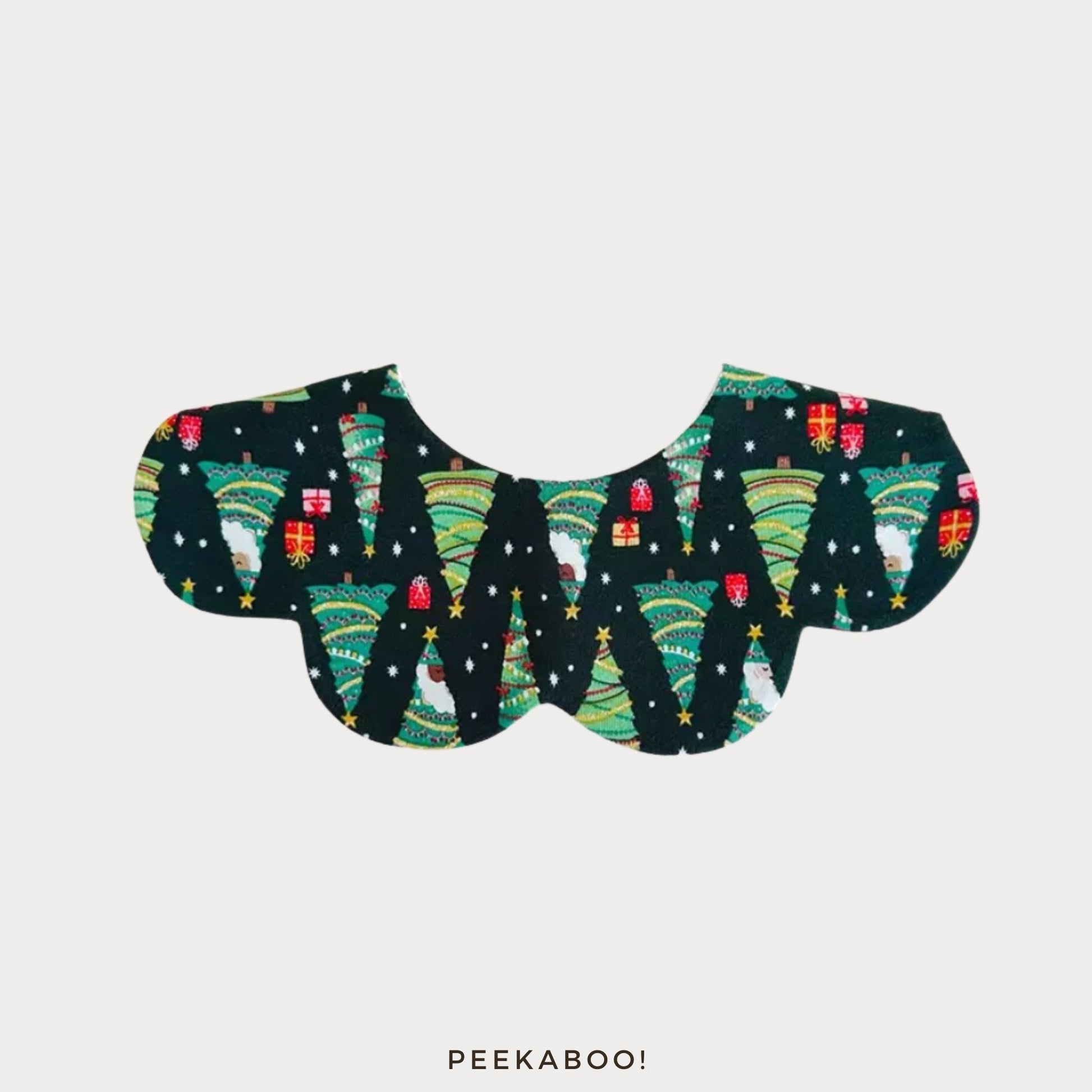 Personalised-Christmas-Tree-Baby-Bib-cover-Peekaboo