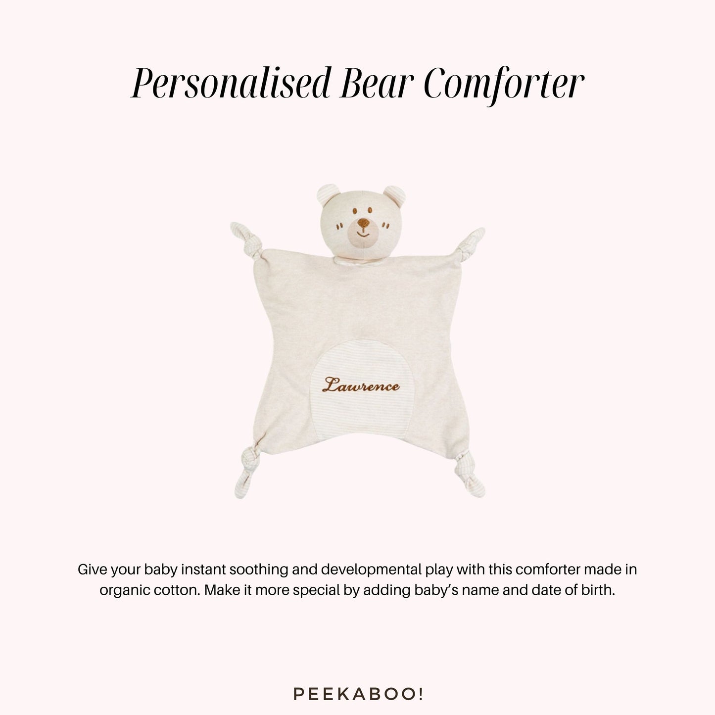 Personalised-Comforter-Bear-Peekaboo-Baby-And-Kids