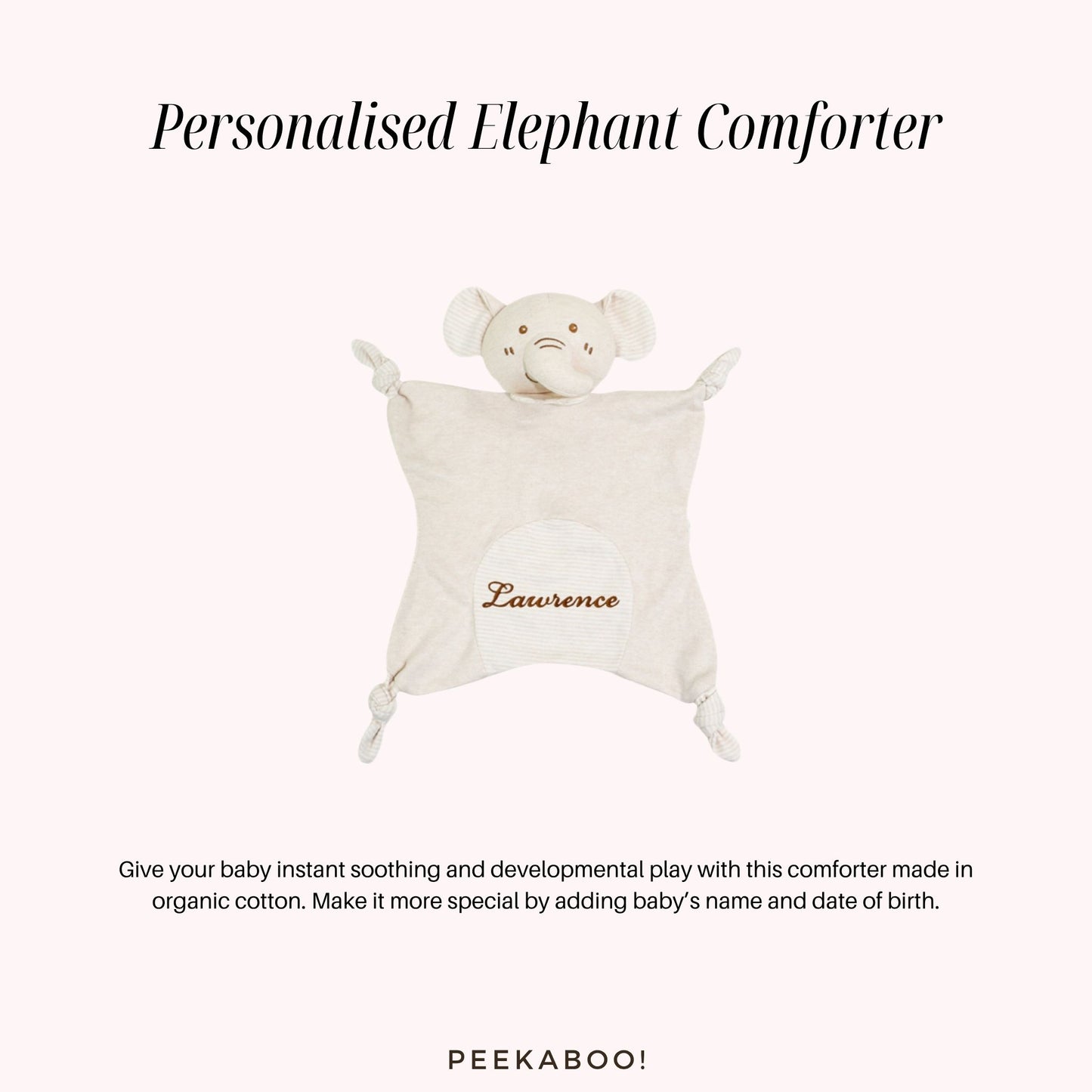 Personalised-Comforter-Elephant-Peekaboo-Baby-And-Kids