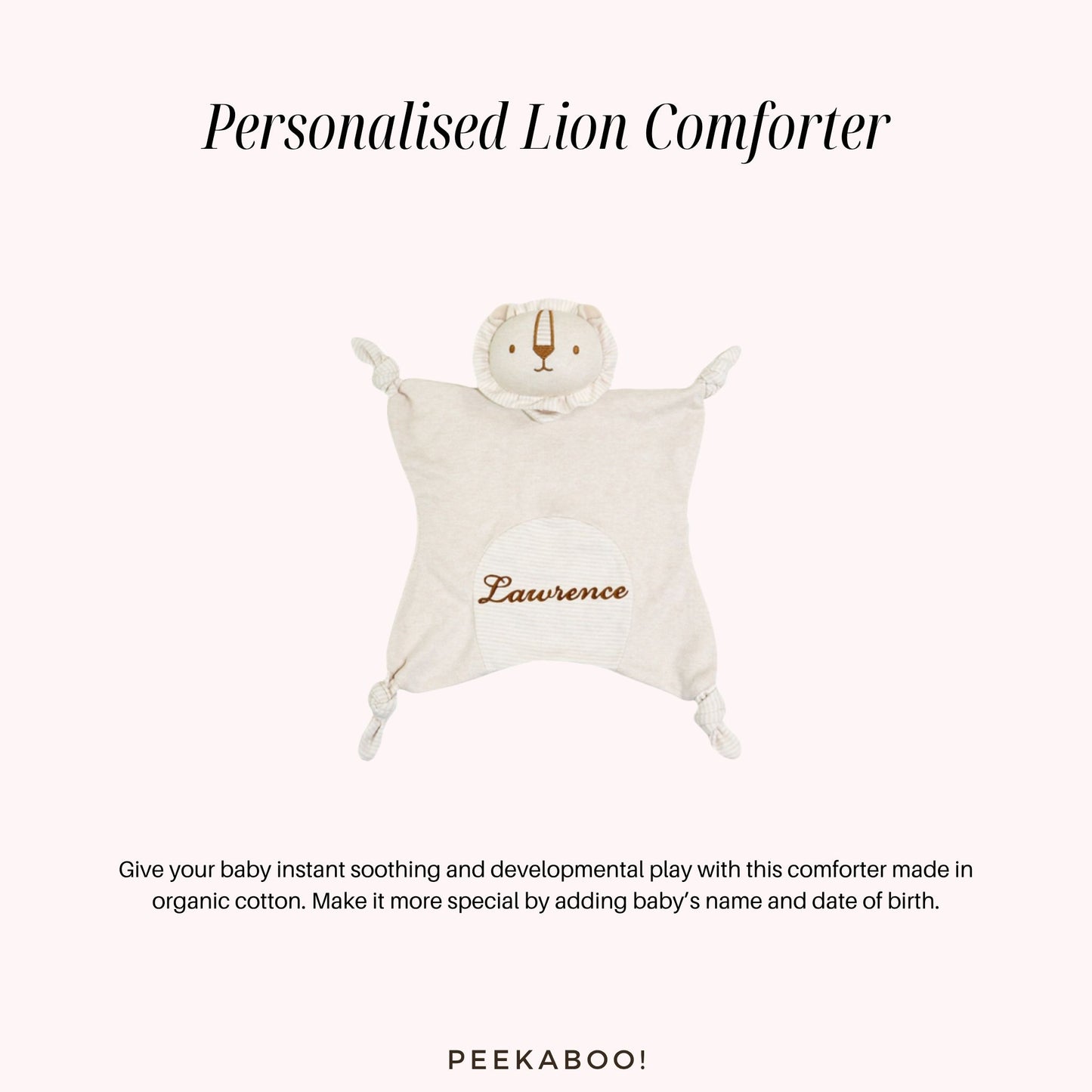 Personalised-Comforter-Lion-Peekaboo-Baby-And-Kids
