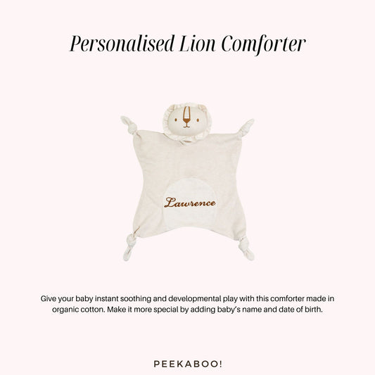 Personalised-Comforter-Lion-Peekaboo-Baby-And-Kids