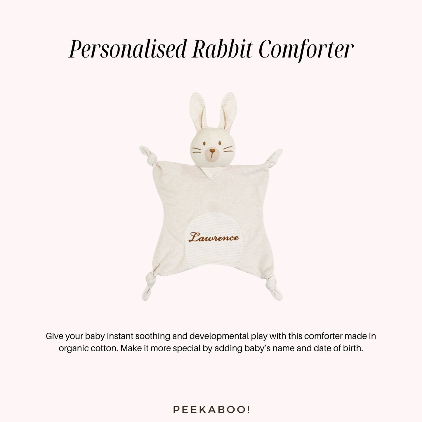 Personalised-Comforter-Rabbit-Peekaboo-Baby-And-Kids