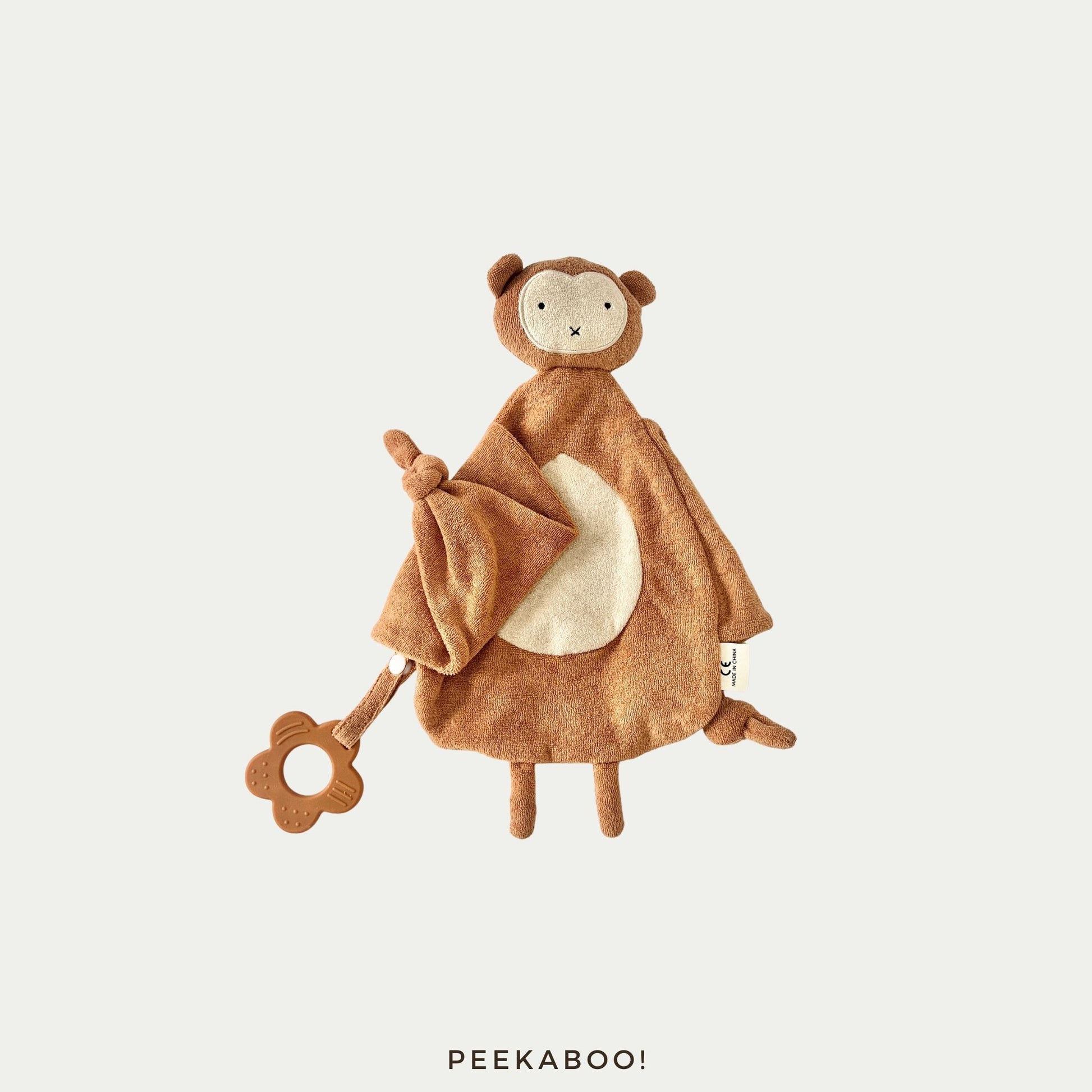 Personalised-Cotton-Comfortchew-Monkey-cover-Peekaboo