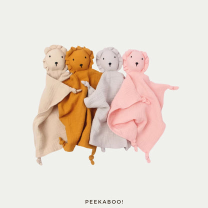 Personalised-Cotton-Muslin-Comforter-Lion-Cover-Peekaboo