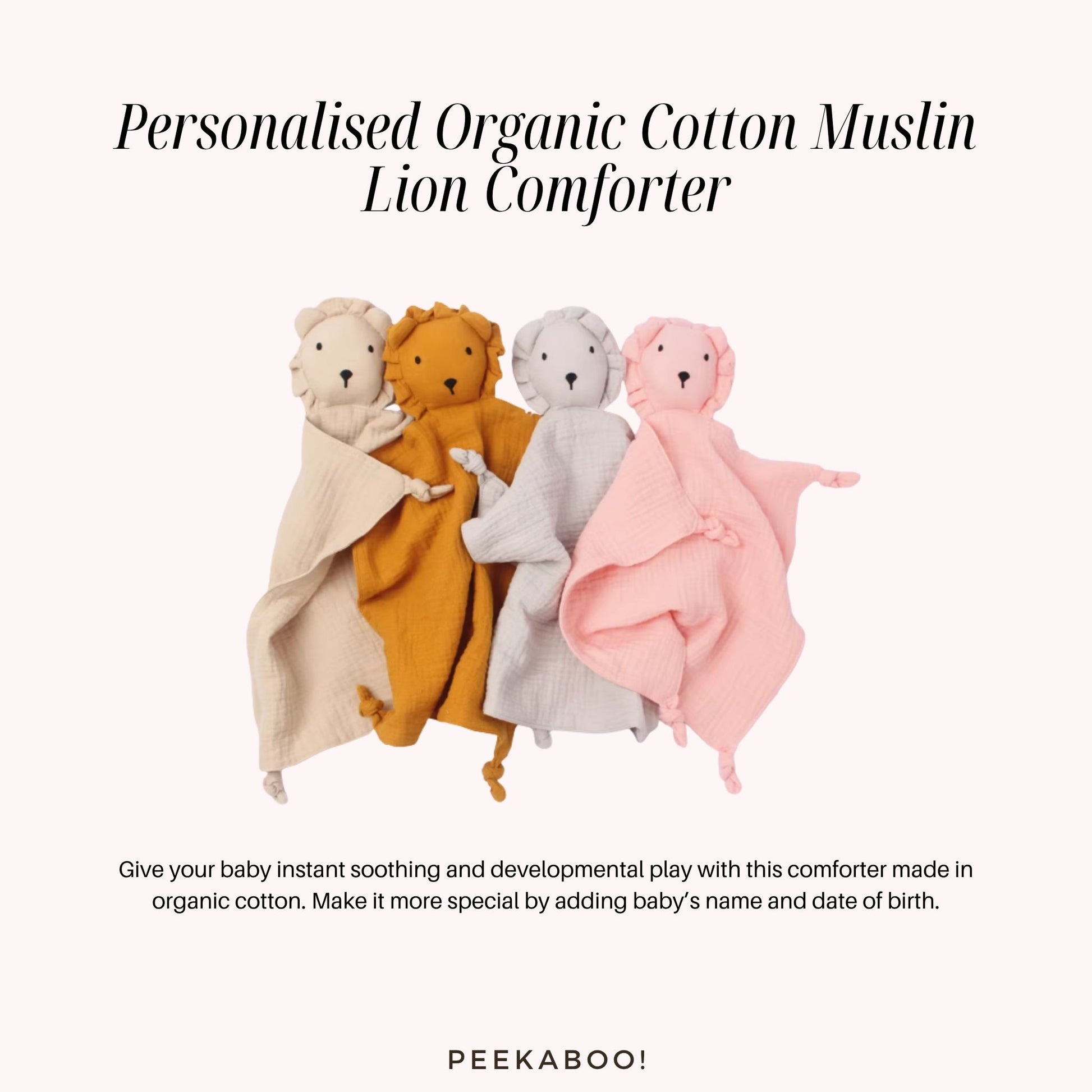Personalised-Cotton-Muslin-Comforter-Lion-Peekaboo