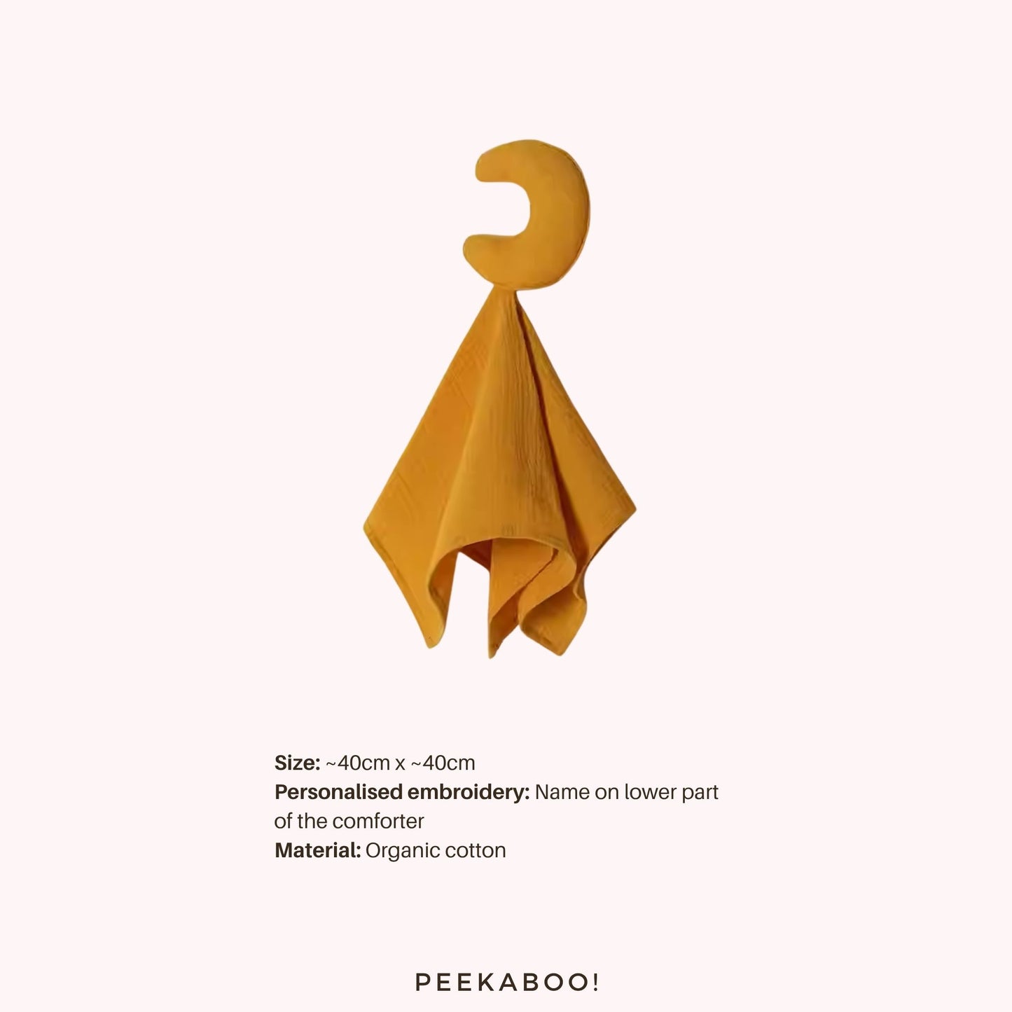 Personalised-Cotton-Muslin-Comforter-Moon-Yellow-Peekaboo