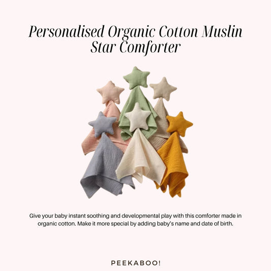 Personalised-Cotton-Muslin-Comforter-Star-Peekaboo
