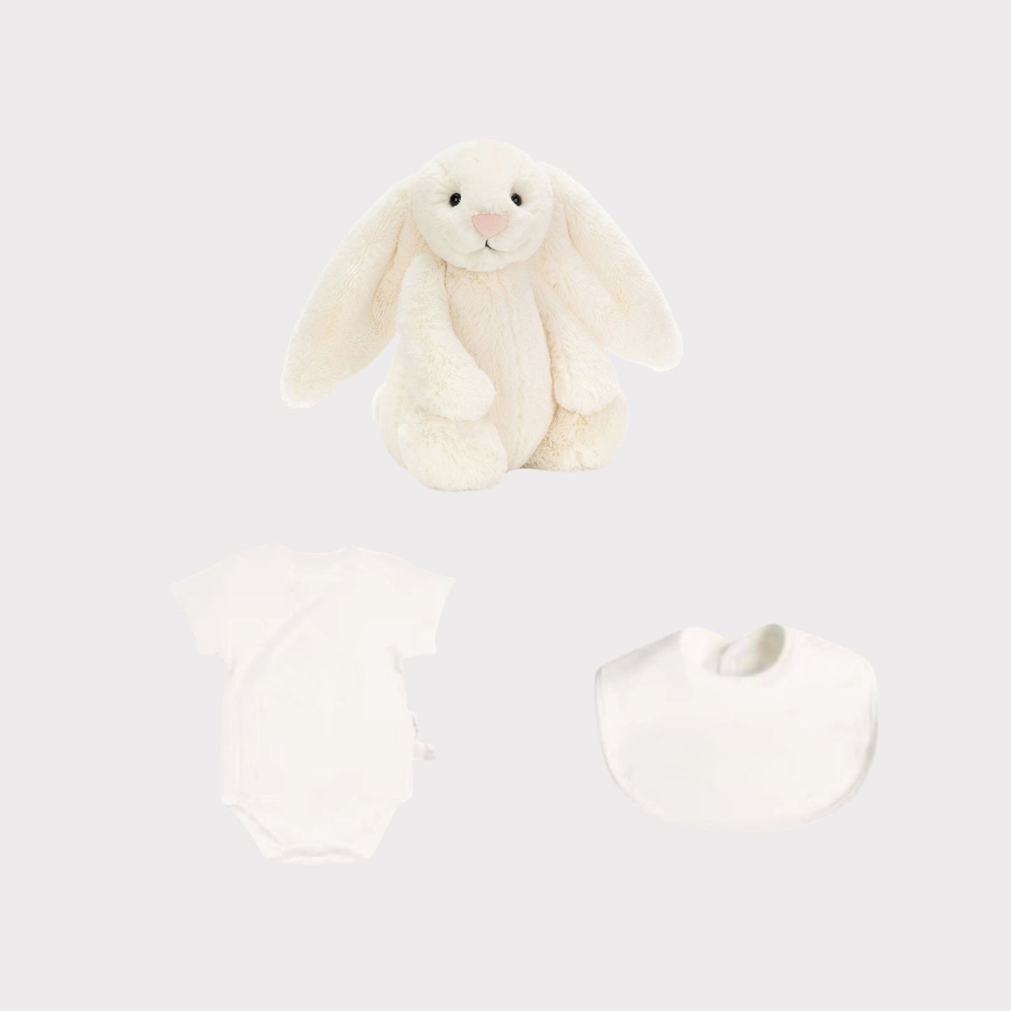 Personalised Jellycat Bunny and Bodysuit Set - Cream Colour