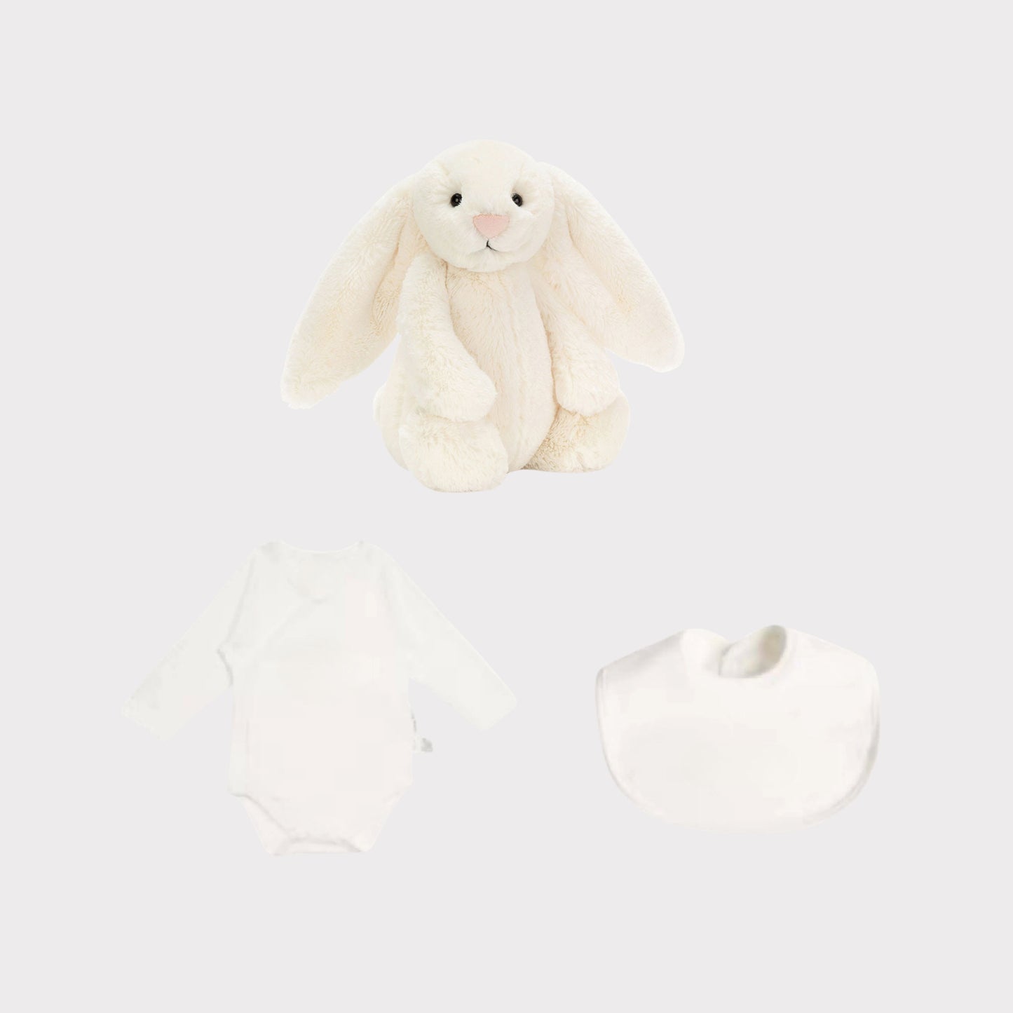 Personalised Jellycat Bunny and Bodysuit Set - Cream Colour