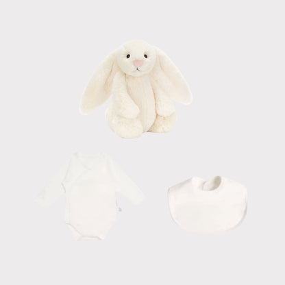 Personalised Jellycat Bunny and Bodysuit Set - Cream Colour