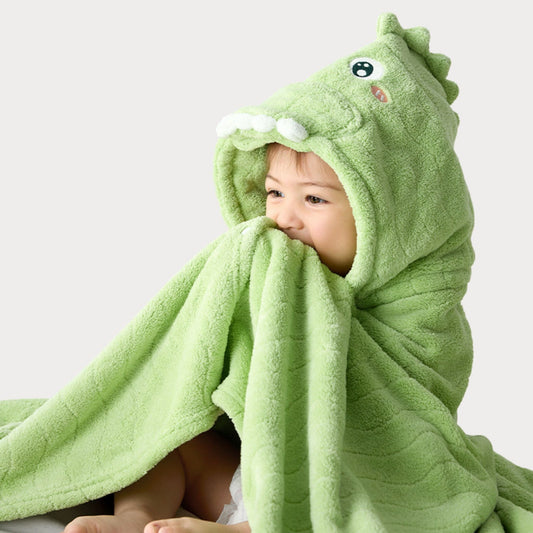 Personalised-Dinosaur-Bath-towel-cover-Peekaboo