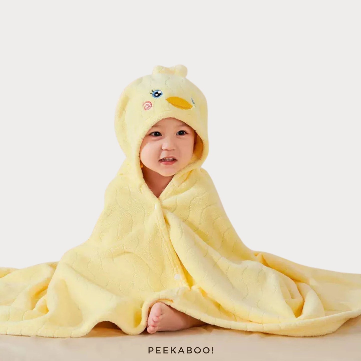 Personalised-Duck-Bath-Towel-cover-Peekaboo