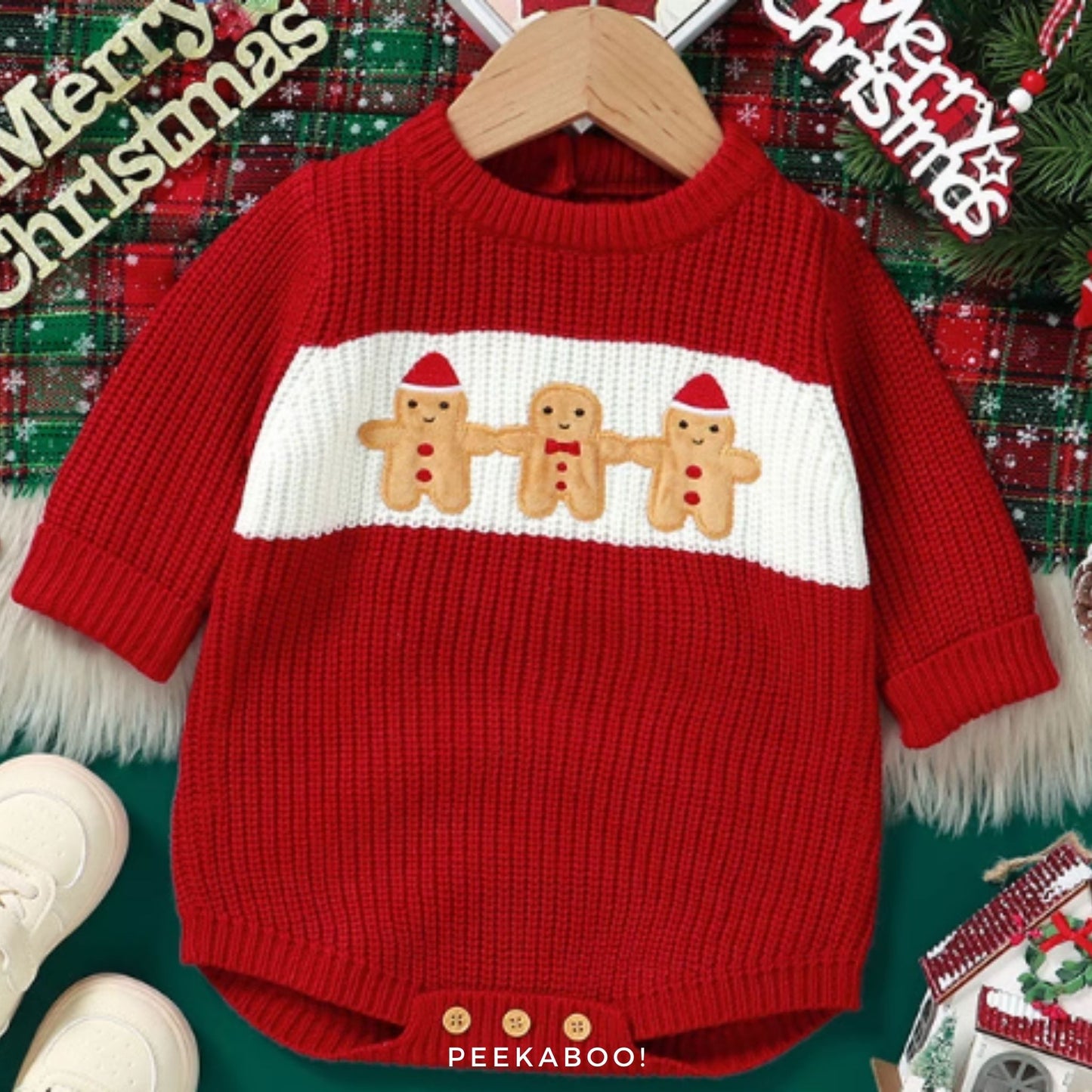 Personalised-Gingerbread-Man-Christmas-Bodysuit-cover-Peekaboo