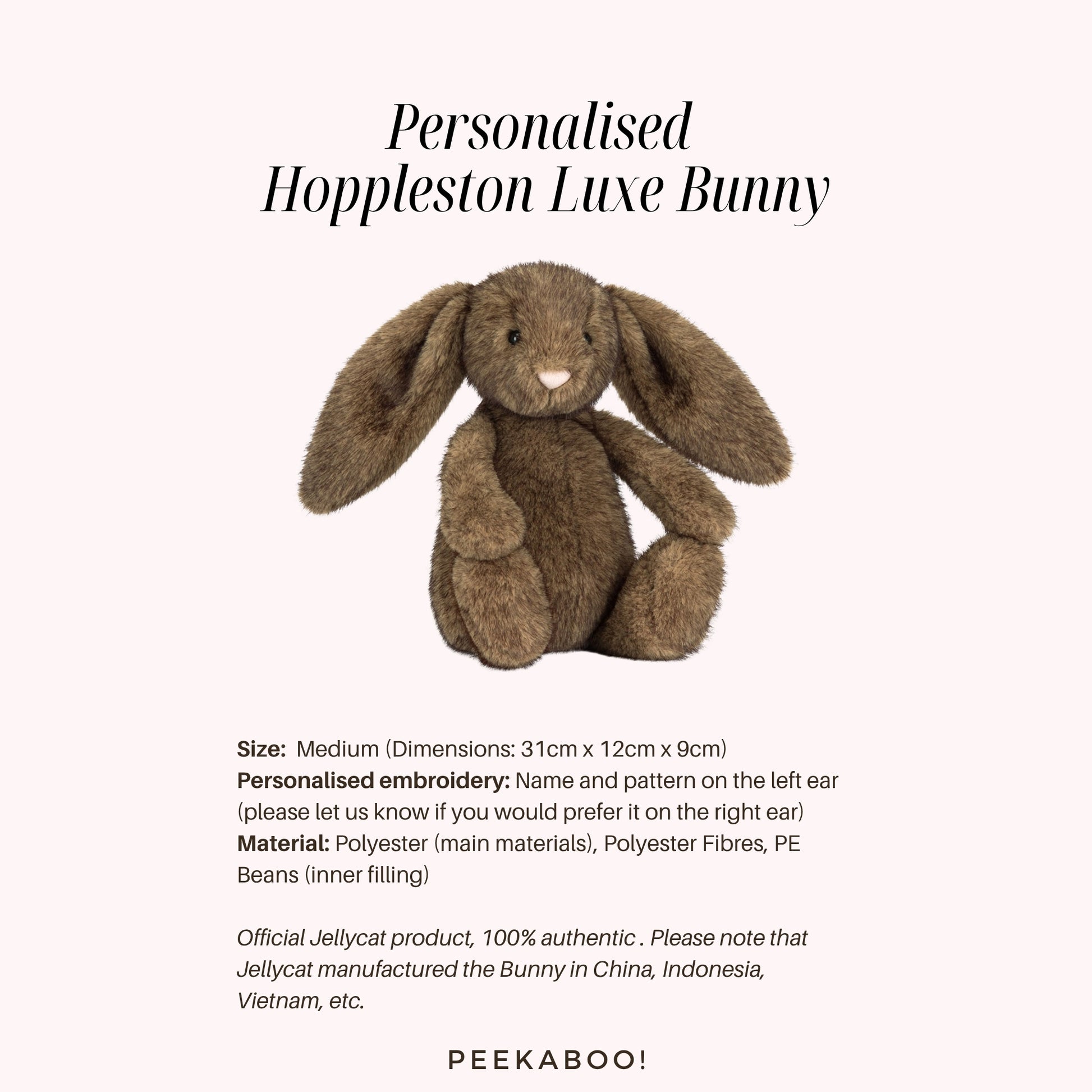 Personalised-Hoppleston-Luxe-Bunny-size-Peekaboo