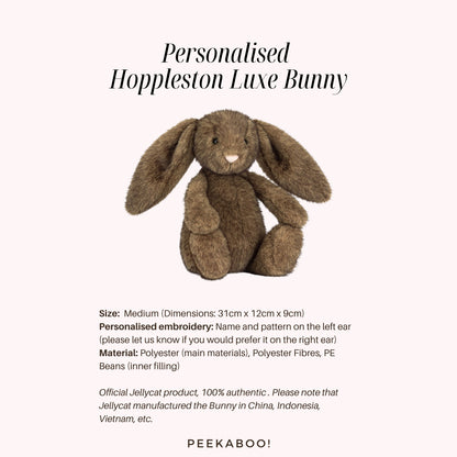 Personalised-Hoppleston-Luxe-Bunny-size-Peekaboo