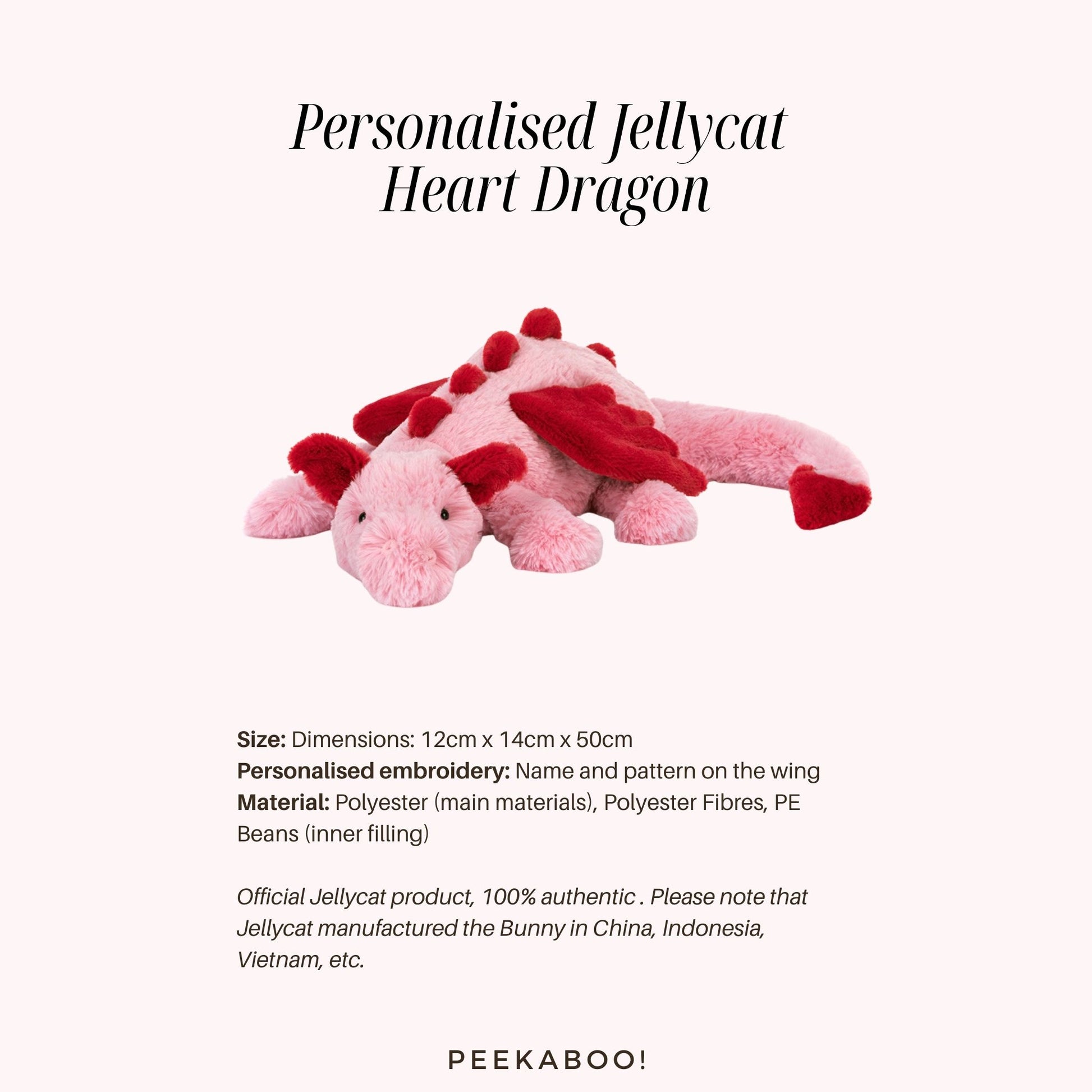 Personalised-Jellycat-Heart-Dragon-size-Peekaboo