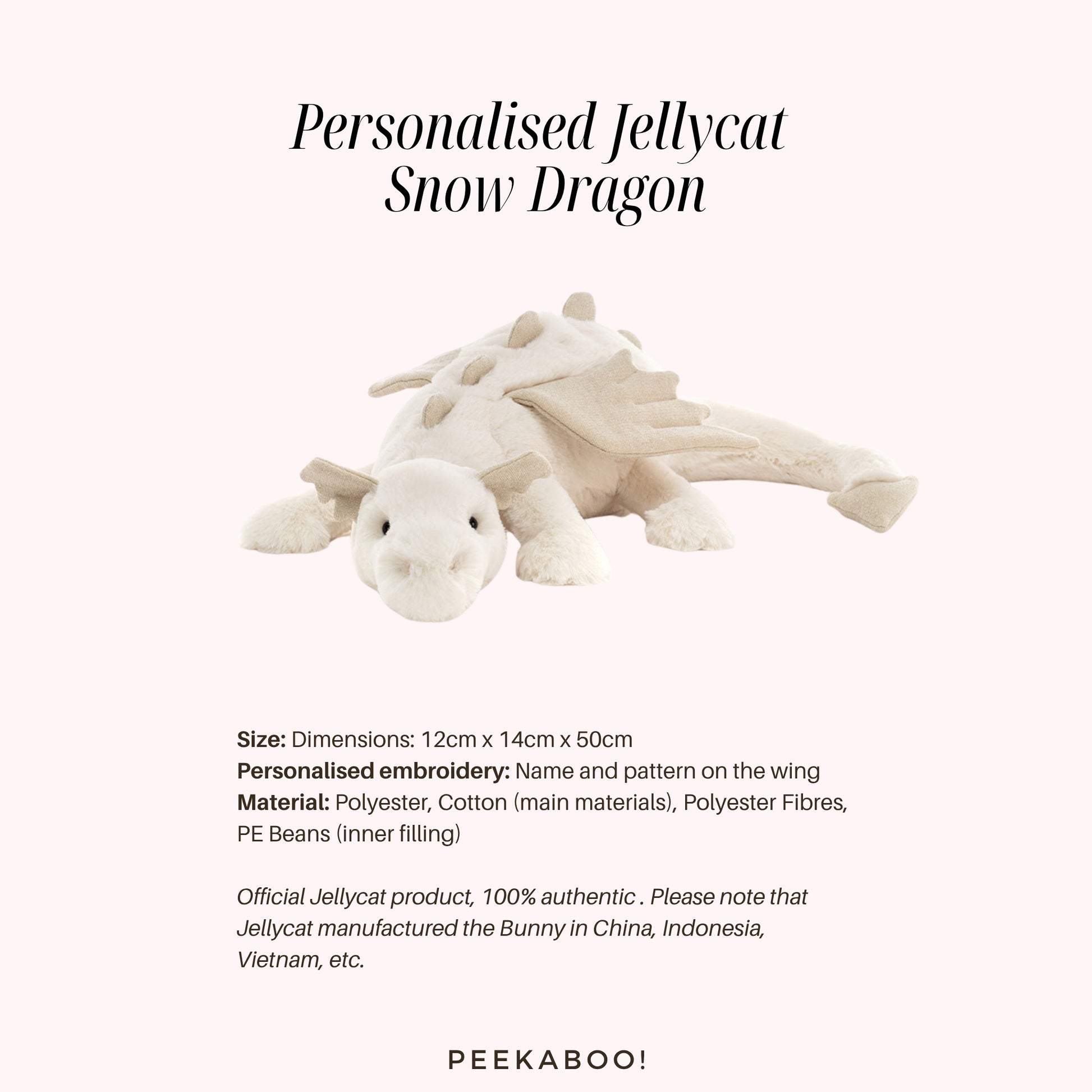 Personalised-Jellycat-Snow-Dragon-size-Peekaboo