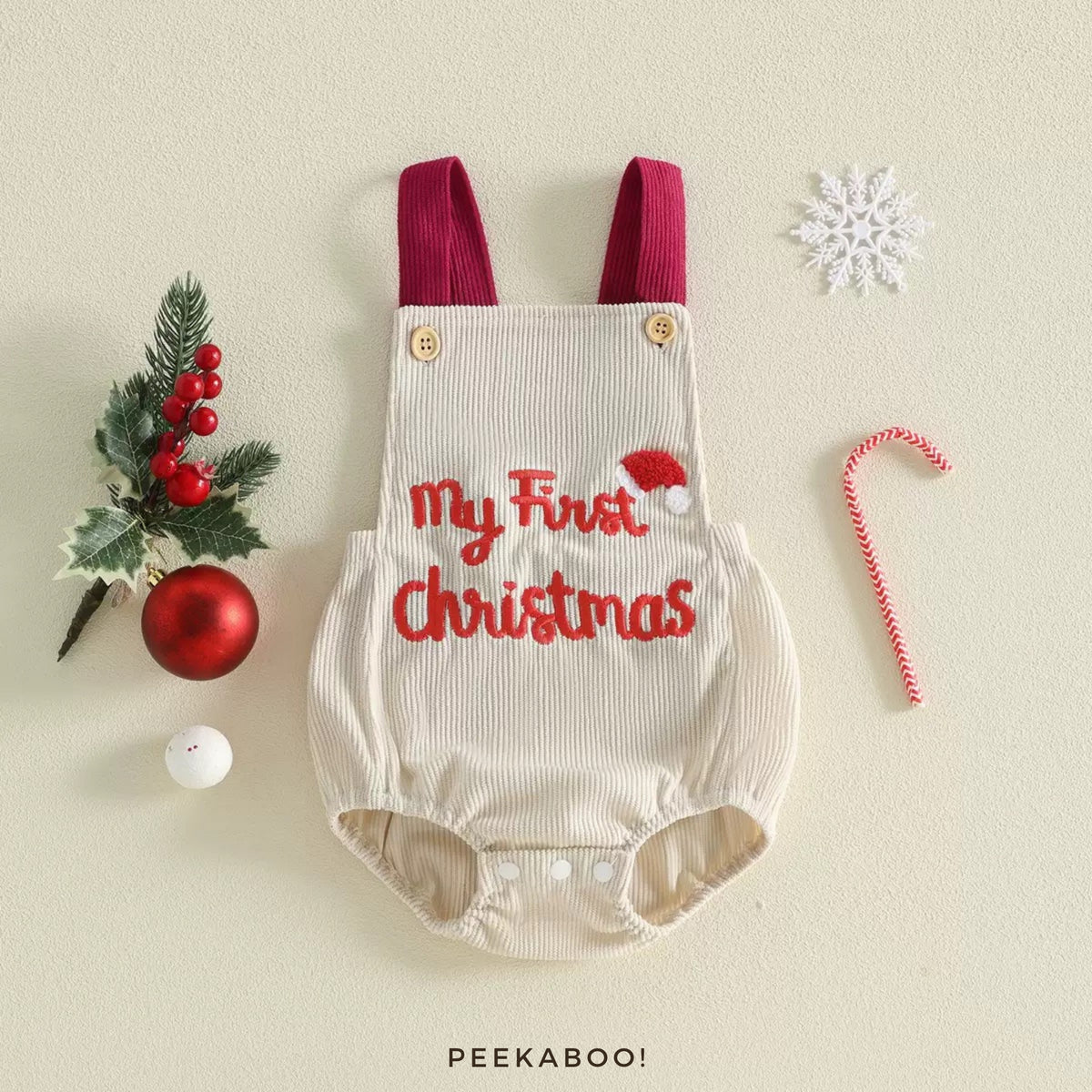 Personalised “My First Christmas” Baby Romper