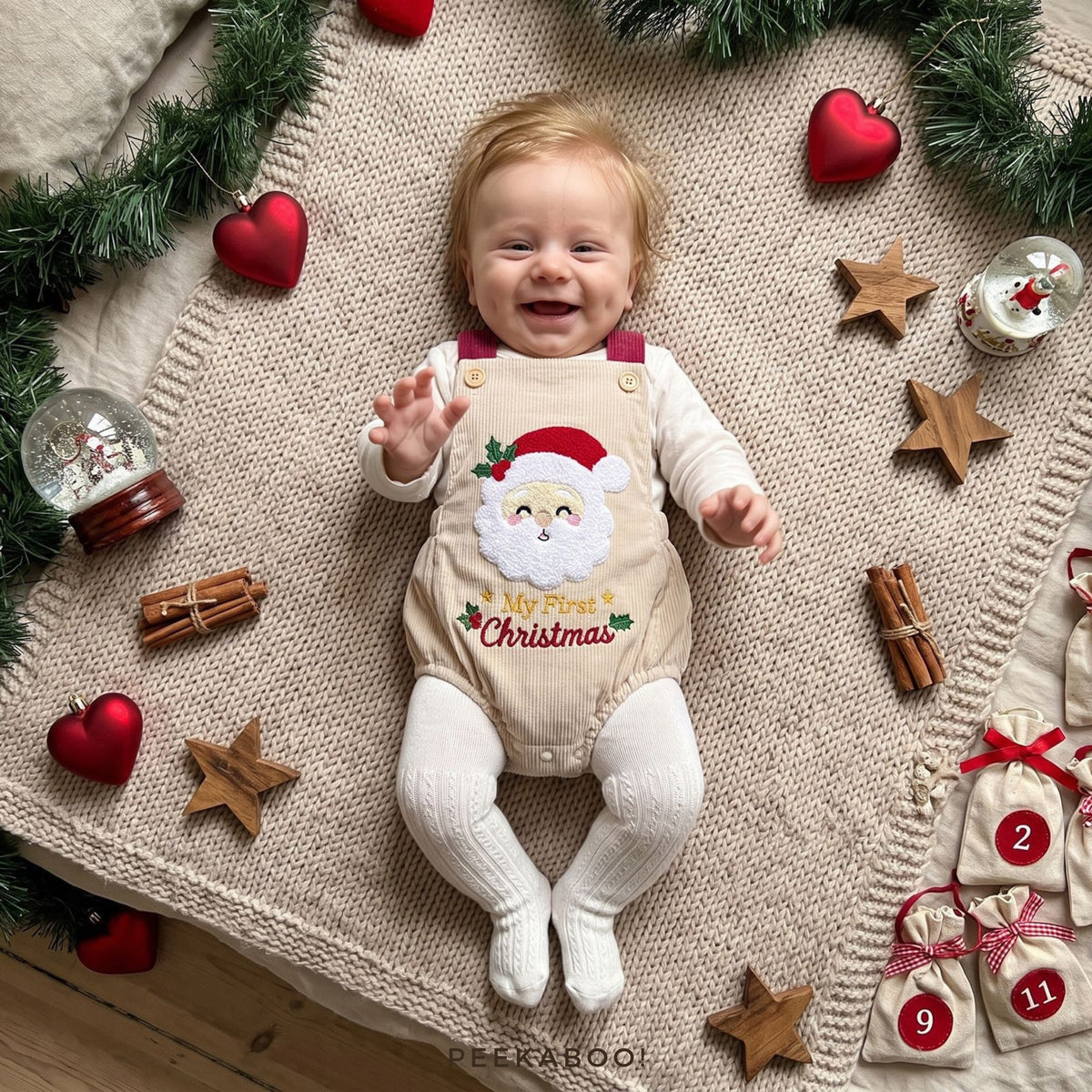 Personalised-My-First-Christmas-Baby-Romper-cover2-Peekaboo
