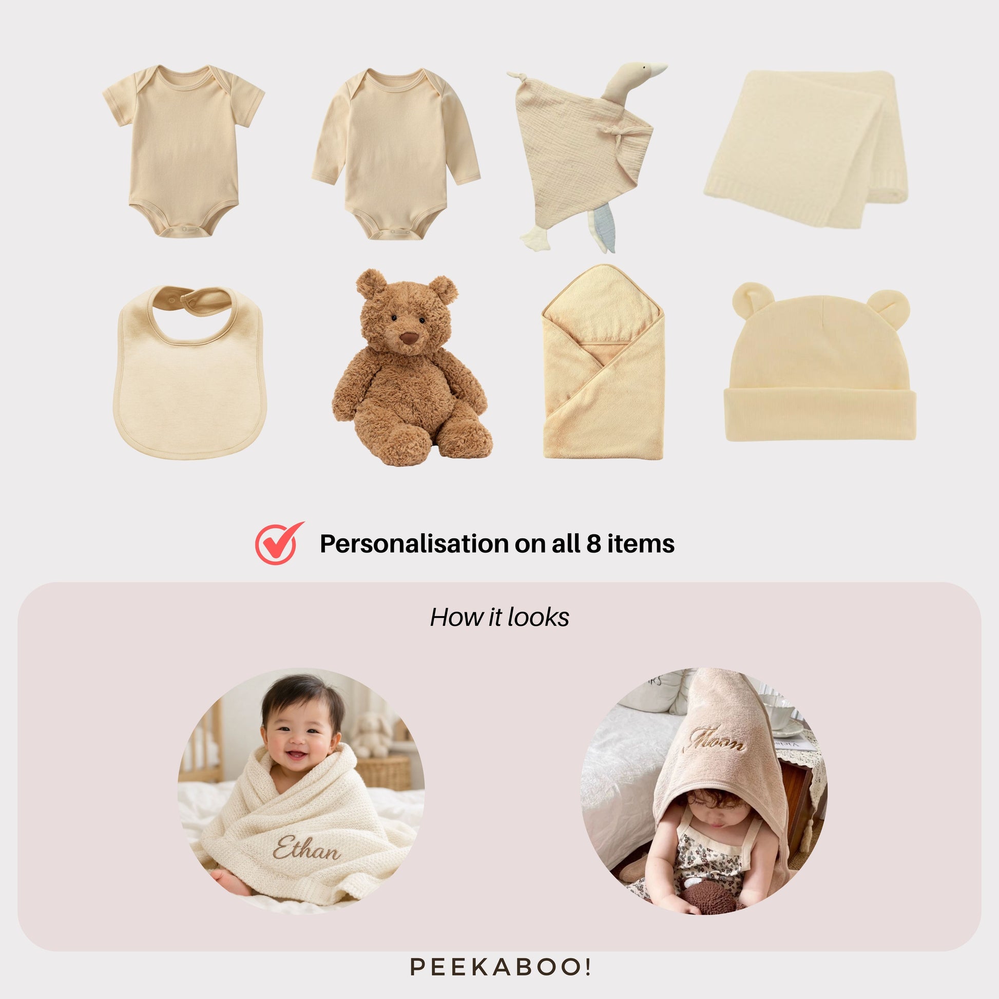 Personalised-Newborn-Baby-Welcome-Giftset-Beige-Bear-Details-Peekaboo-personalisation