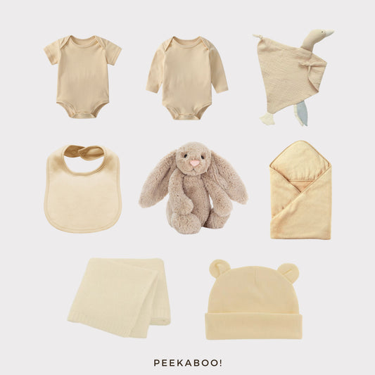Personalised-Newborn-Baby-Welcome-Giftset-Beige-Bunny-Details-Peekaboo-nonpersonalisation