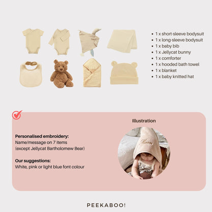 Personalised-Newborn-Baby-Welcome-Giftset-Beige-Bunny-Details-Peekaboo-personalisation_2